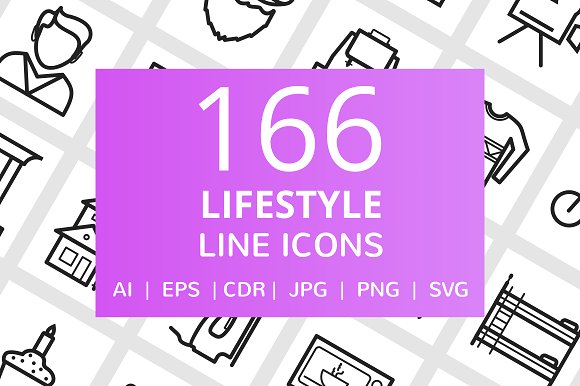 166种日常生活特色图标插图(4)