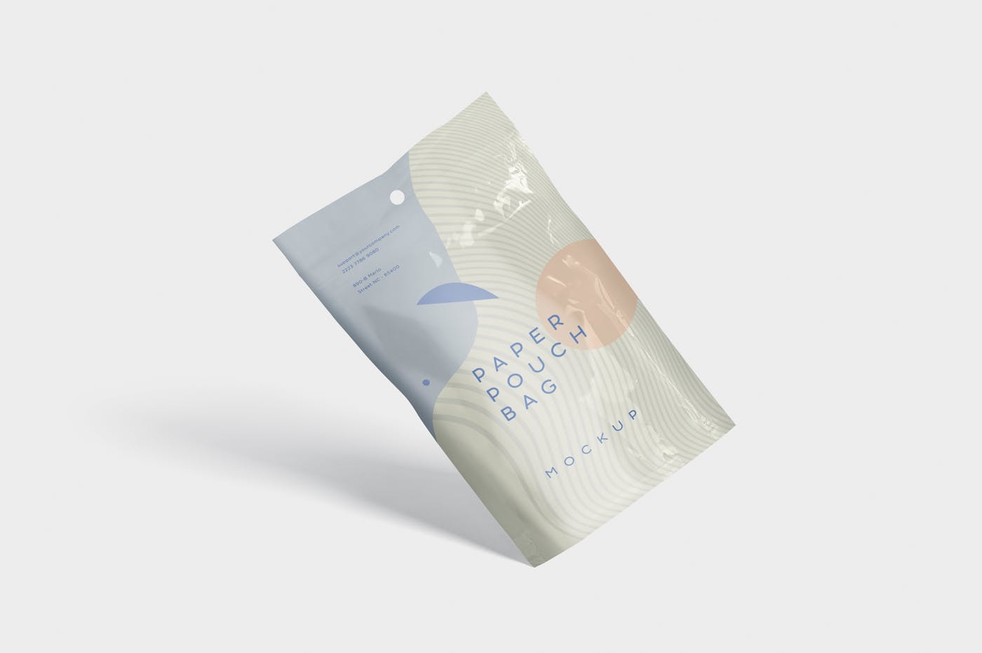 小尺寸零食包装纸袋设计图样机 Paper Pouch Bag Mockup in Small Size插图(4)