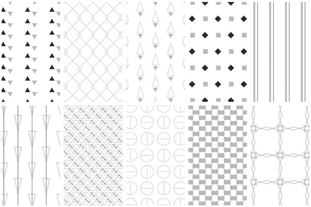 极简主义设计风格几何图形设计素材 Geometric Minimal Patterns插图(7)