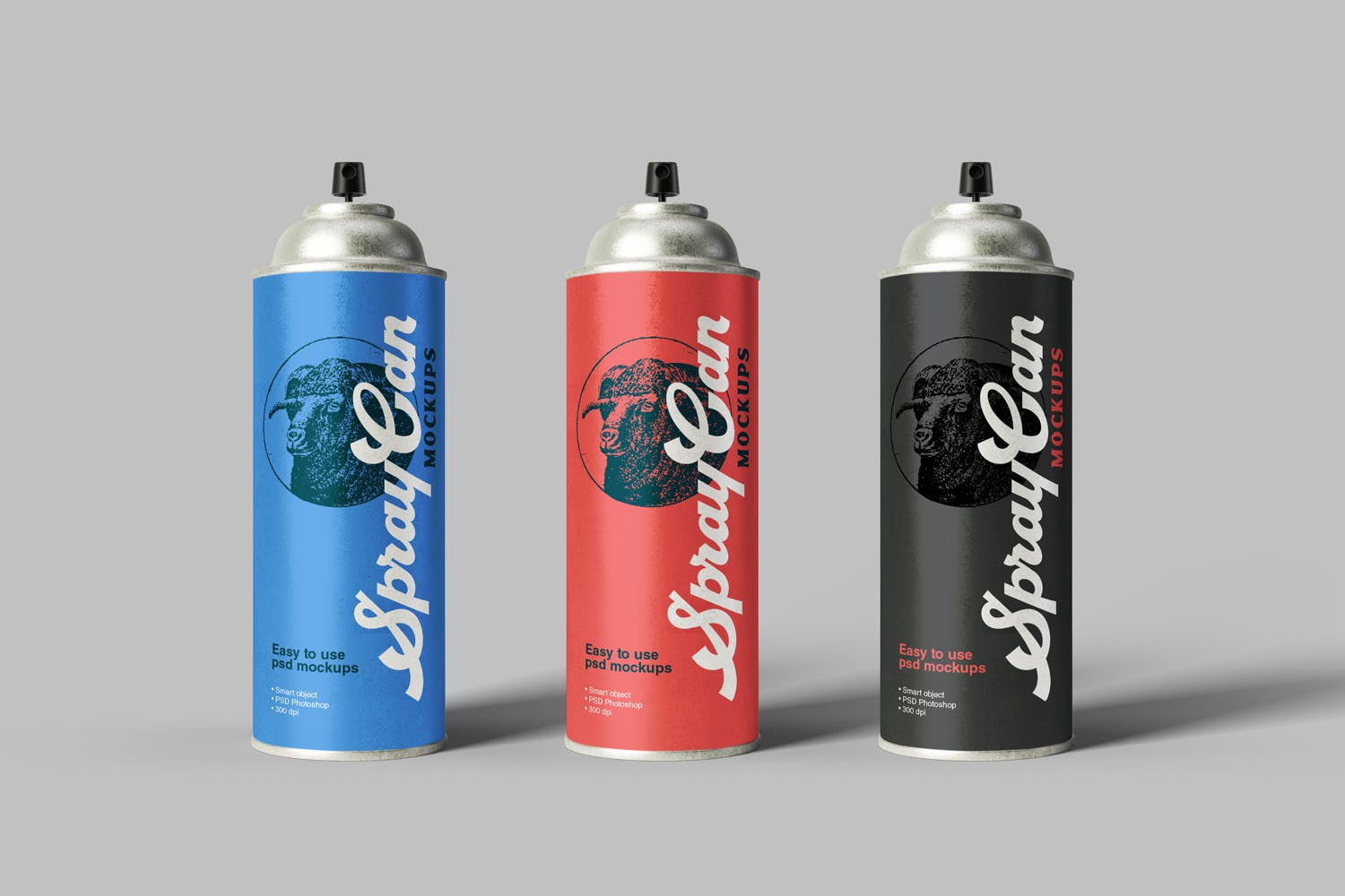 液压喷雾罐外观设计样机模板 Spray Can Mockups插图(6)