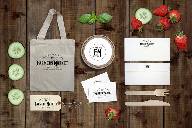 农贸蔬果市场场景设计套件 Farmers Market Scene Generator插图(9)