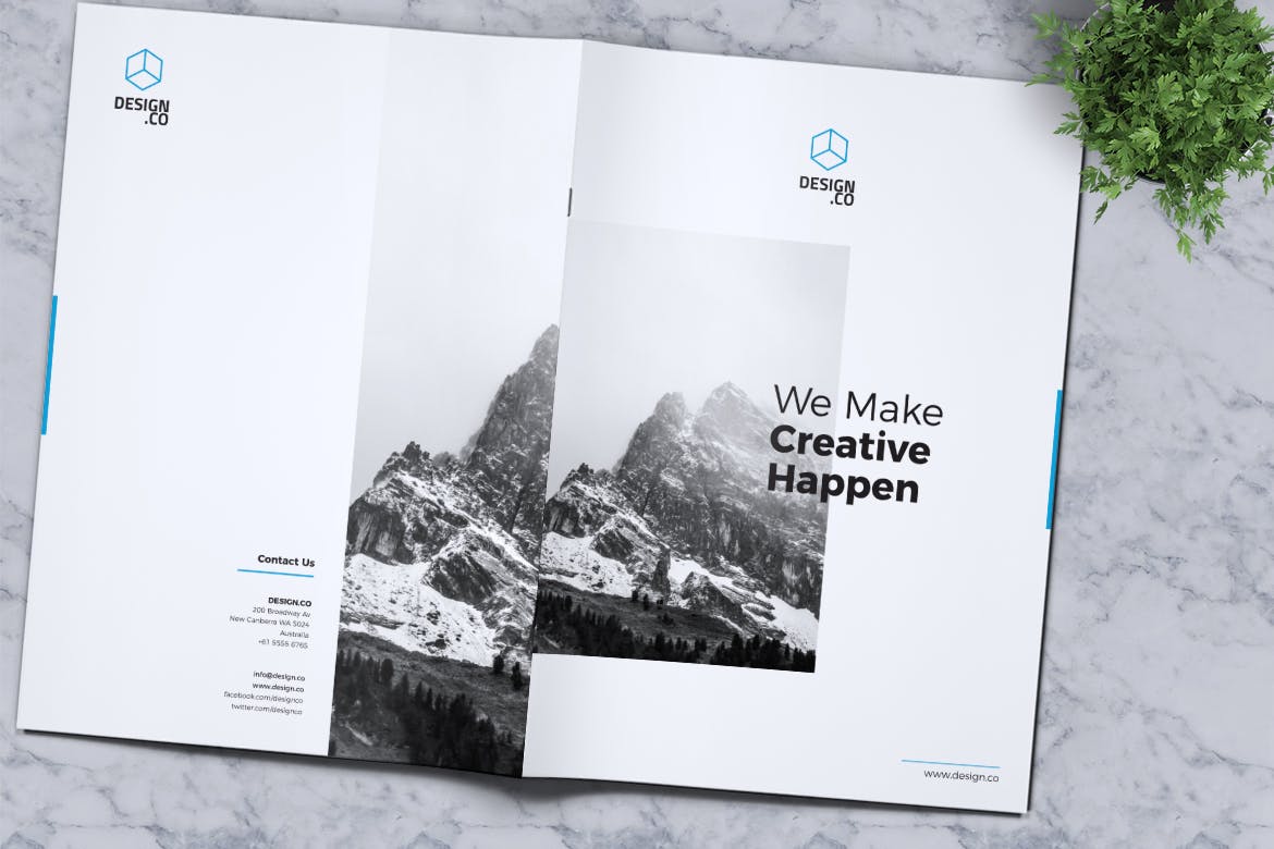 创意企业/产品/服务宣传画册设计模板v2 Creative Brochure Template Vol. 02插图(7)