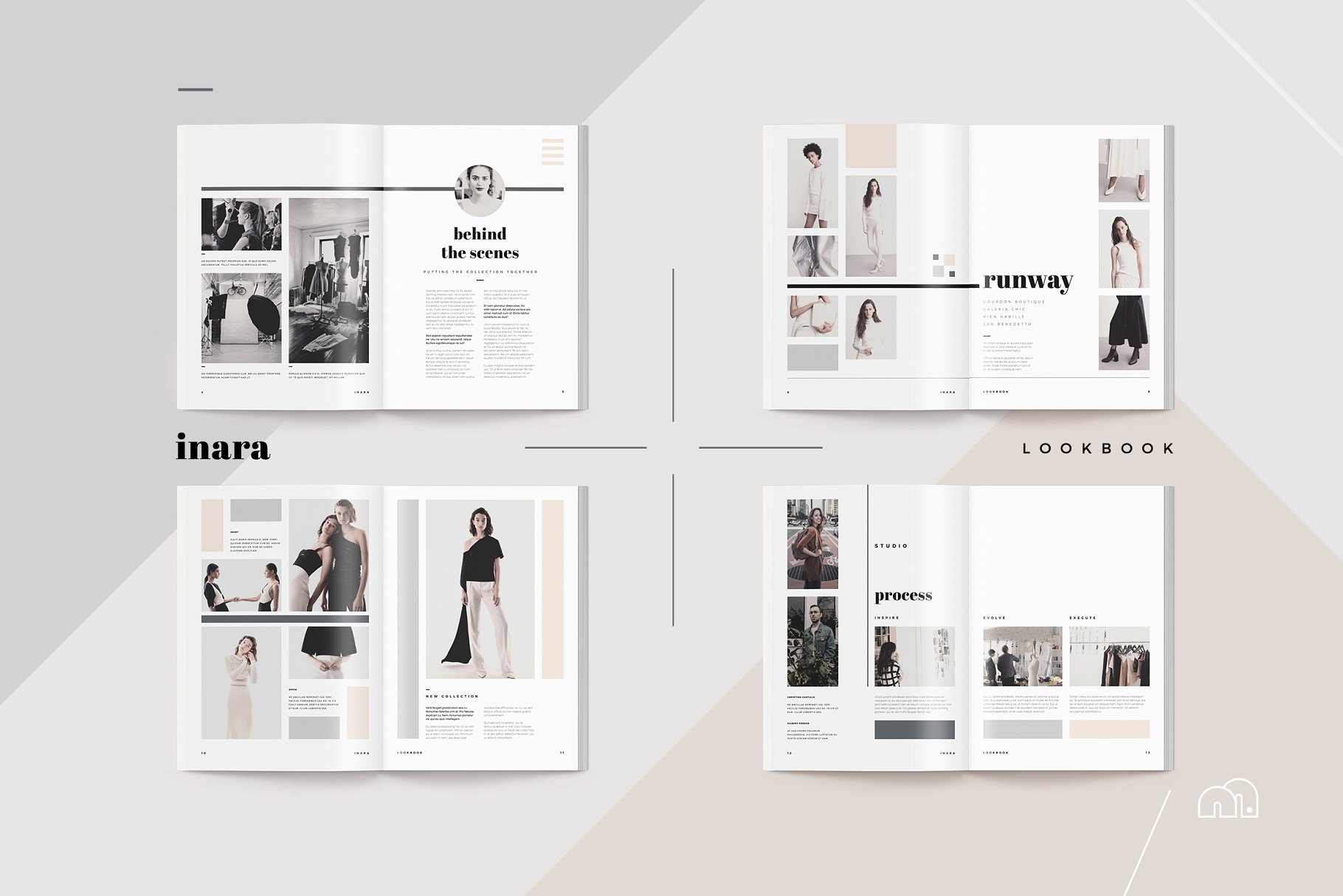 时尚服饰品牌款式演示画册模板 Lookbook – Inara插图(2)