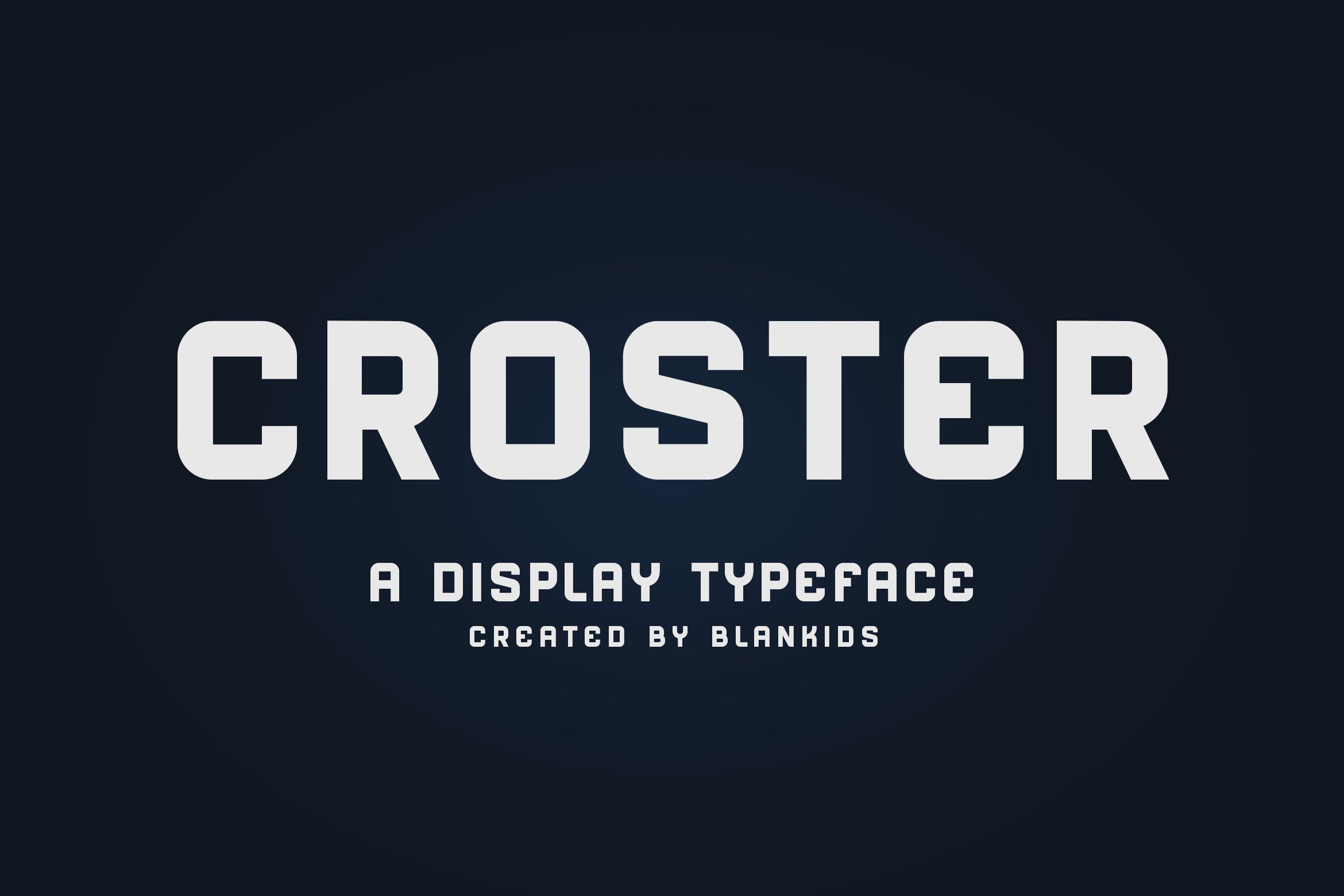 圆润英文无衬线排版字体下载 Croster – Display Typeface插图