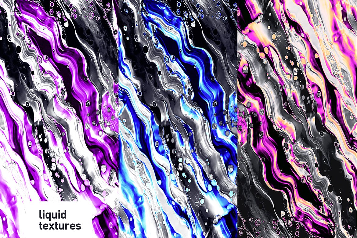 彩色混合液体颜料肌理纹理素材 Liquid Textures插图(3)