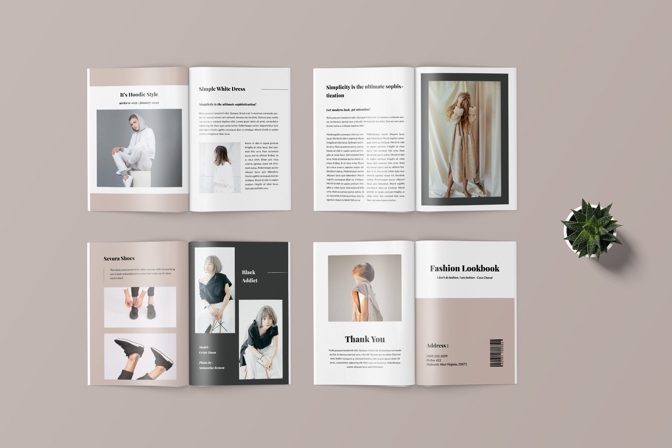 时尚品牌服饰产品手册/产品画册设计模板 Fashion Lookbook Catalogue插图(3)
