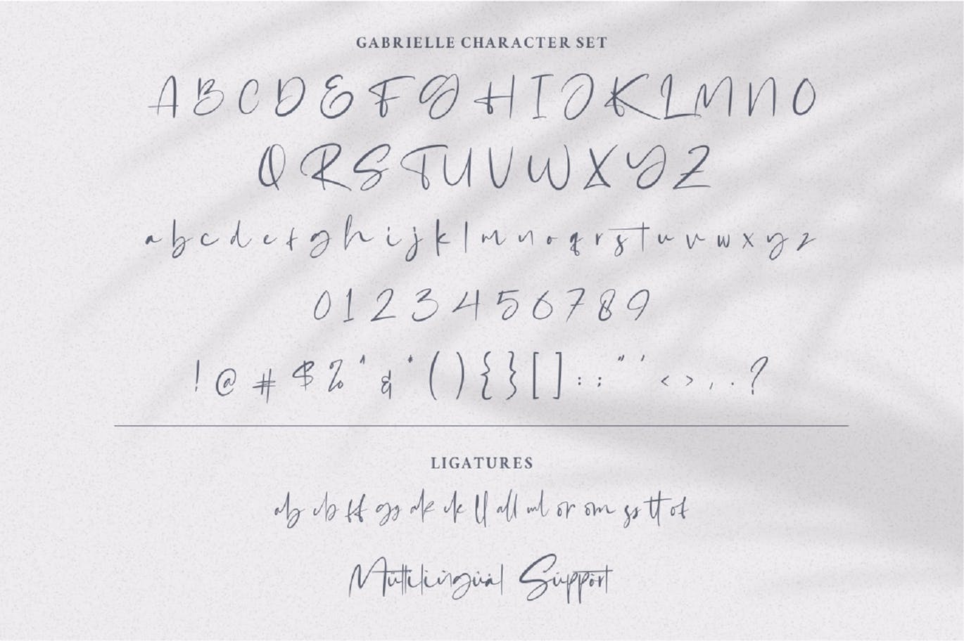 现代典雅英文连笔草书字体 Gabrialle – Casual Script Font插图(7)