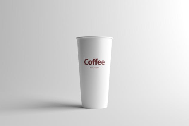 咖啡超大杯包装设计模板 Paper Coffee Cup Mock-Up – Large插图(2)