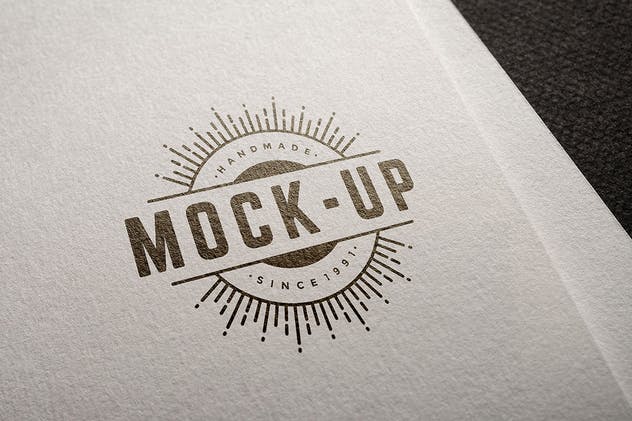 徽标Logo印刷效果展示样机合集 Logo Mockup Set插图(4)