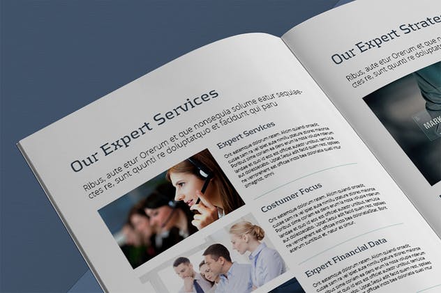 12页优雅现代简约风企业业务宣传册模板 Business Brochure Template插图(4)