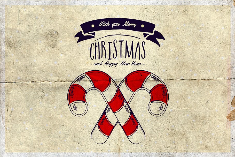 圣诞节主题背景&卡片模板v3 Christmas Background & Cards Vol.3插图(4)