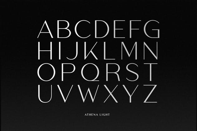 优雅粗细笔画混合英文无衬线字体 Athena – An Elegant Sans Serif插图(12)