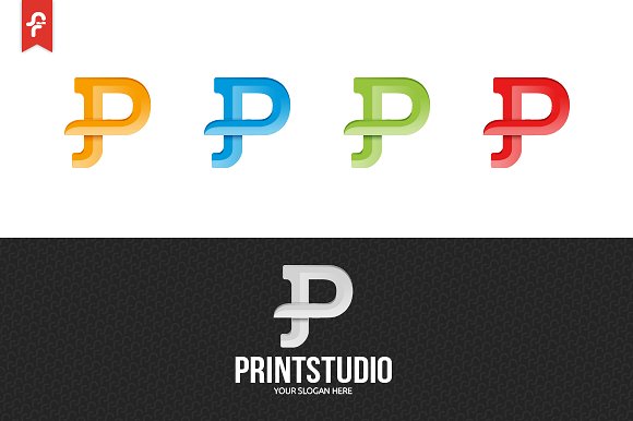 打印印刷业务Logo模板 Print Studio Logo插图(3)