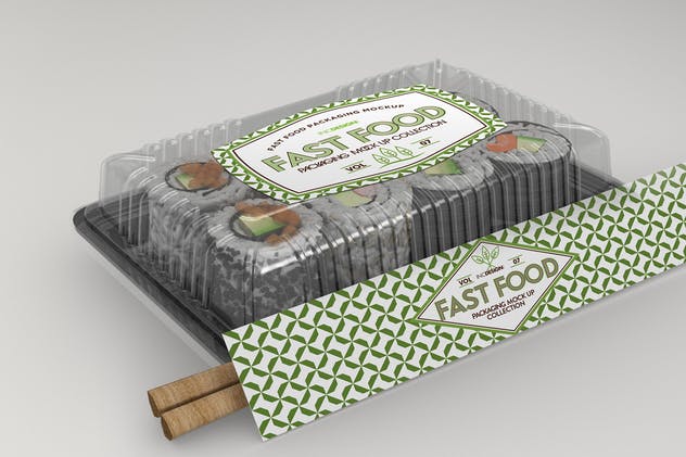 快餐盒快餐包装样机v7 Fast Food Boxes Vol.7: Take Out Packaging Mockups插图(9)