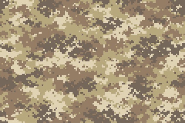 军事迷彩风格印花图案无缝纹理 Camouflage Seamless Patterns插图(2)