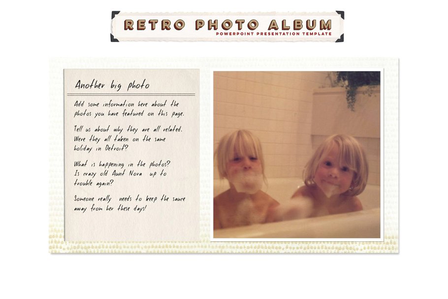 复古相册PPT模板 Retro Photo Album PPT Template插图(4)
