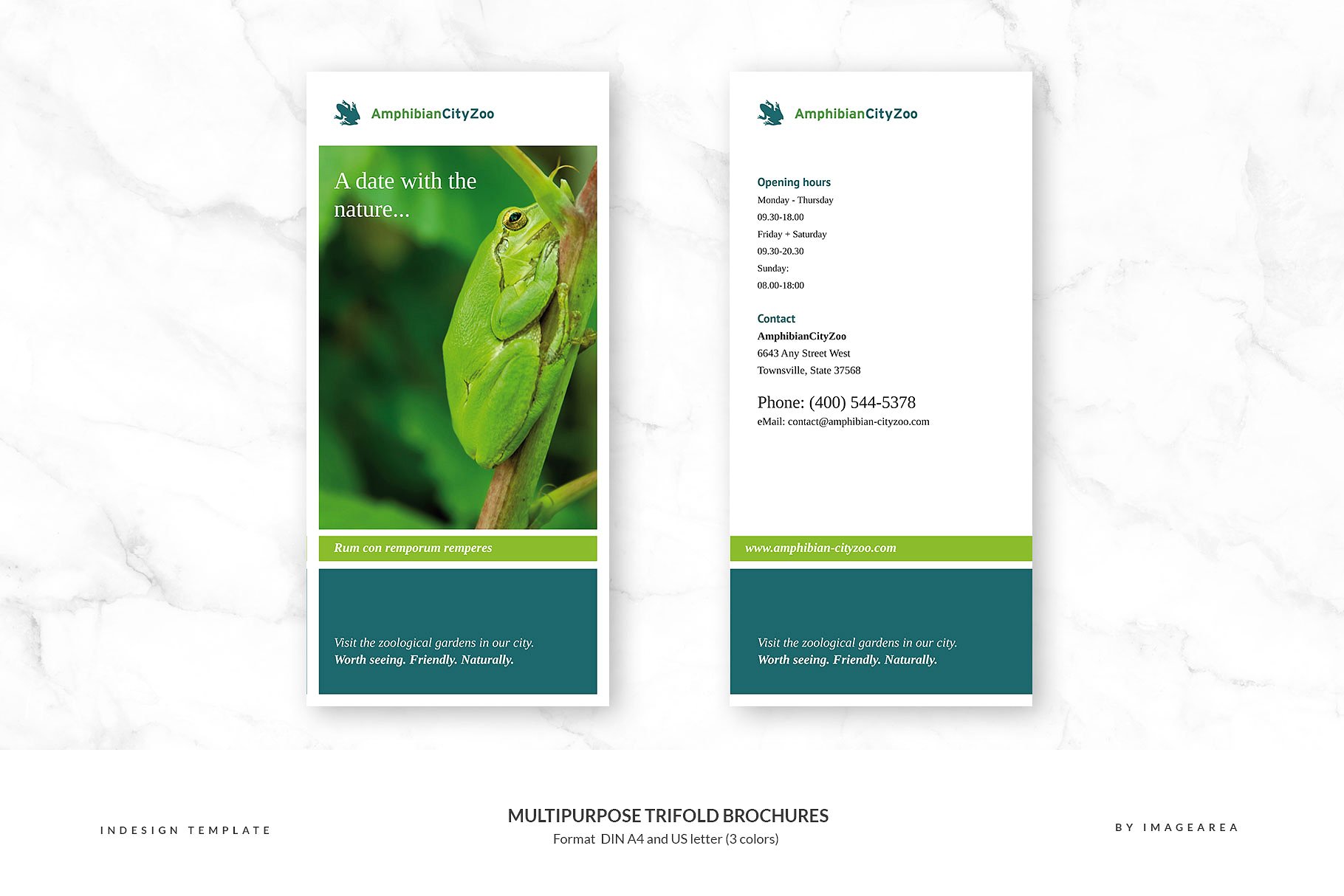 企业商业多用途折页小册子模板 Multipurpose Trifold Brochures插图