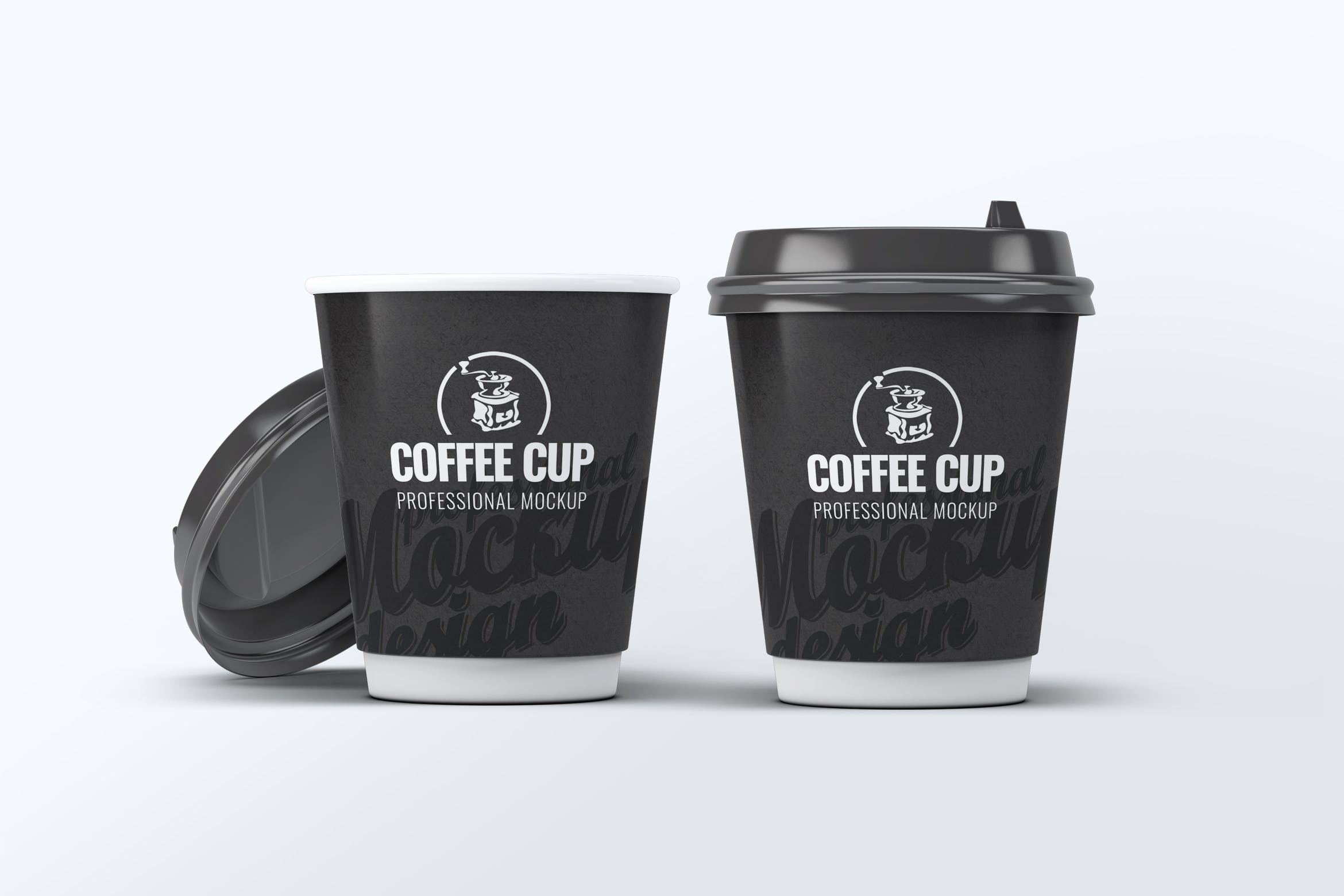 咖啡纸杯外观设计效果图样机模板 Coffee Cup Mock-Up V.2插图