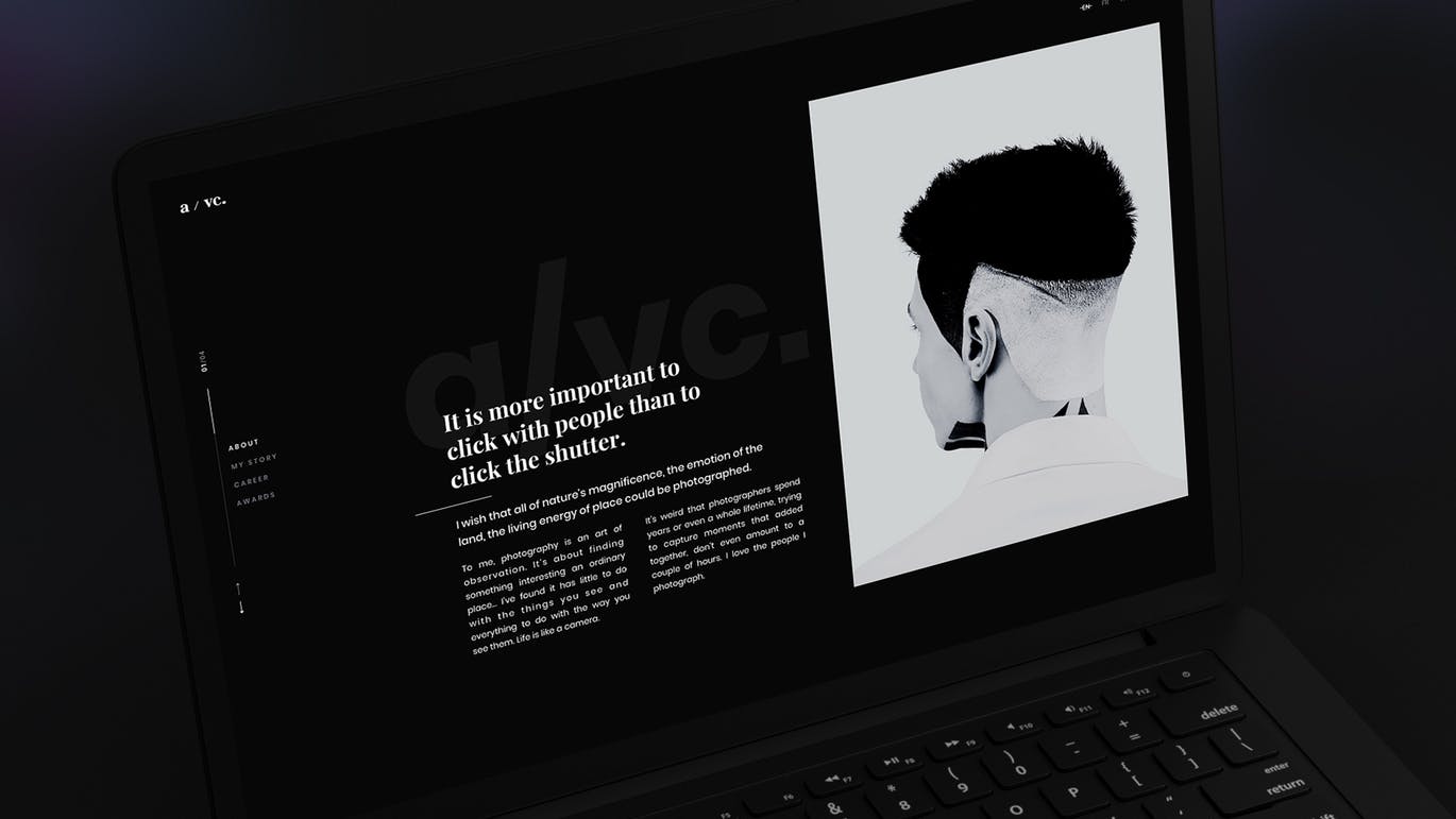 黑色超级笔记本屏幕预览样机模板 Black Laptop Mockup插图(6)