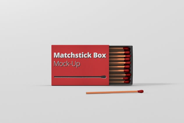 逼真高品质火柴盒样机 Match Box Mock-Up插图(3)