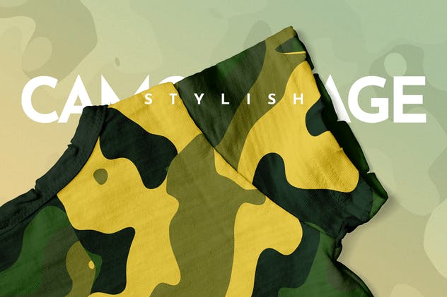 10款高清时尚迷彩纺织印花图案背景素材 Stylish Camouflage Backgrounds插图(3)