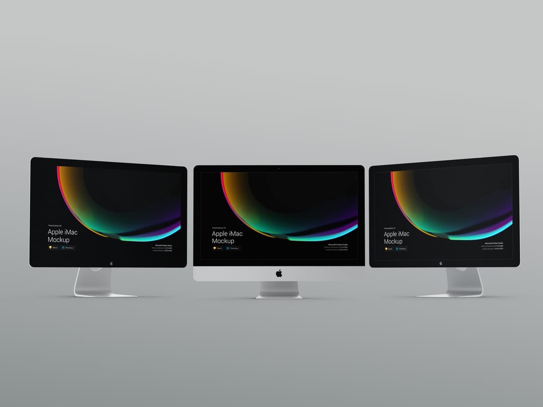 超级主流桌面&移动设备样机系列：iMac & iMac Pro系列一体机样机 [兼容PS,Sketch;共4.79GB]插图(6)
