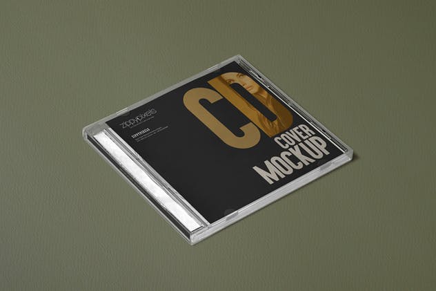 经典圆盘音乐CD封面样机 9 CD Cover Mockups插图(10)