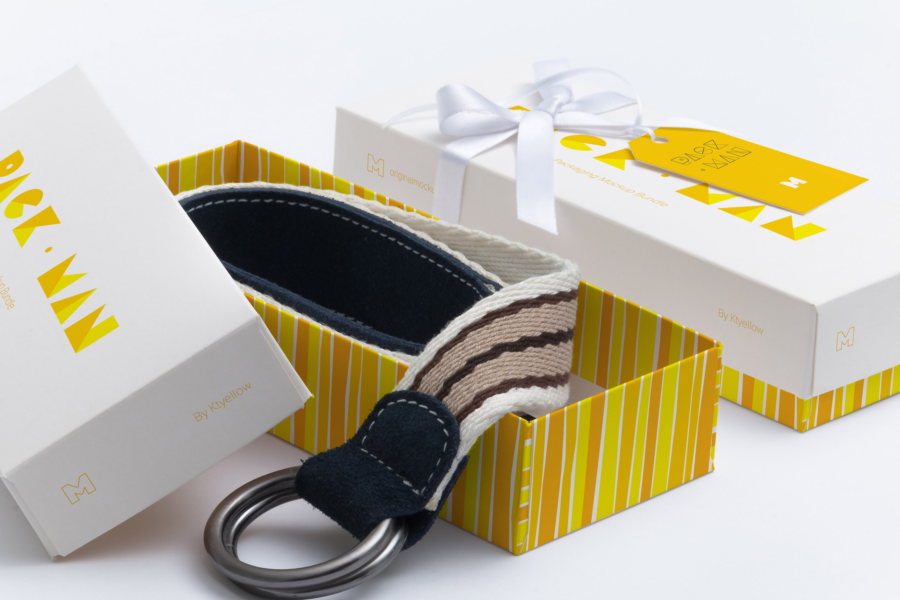 矩形精品礼品盒外观设计效果图样机02 Rectangular Gift Box Mockup 02插图