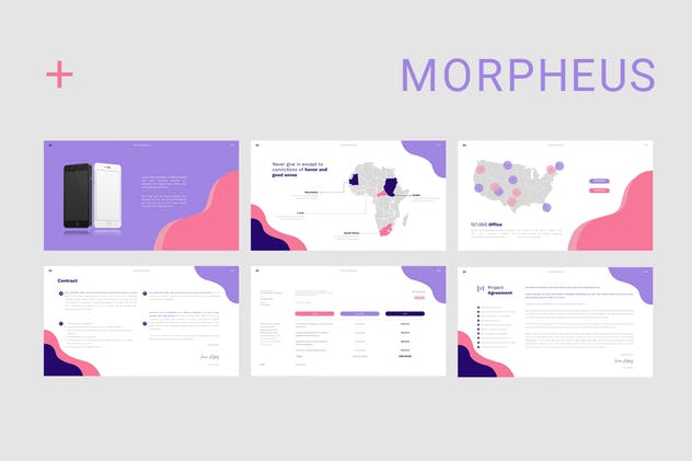 极简主义风格业务/产品/项目介绍Google Slides幻灯片模板 Morpheus Google Slides插图(8)