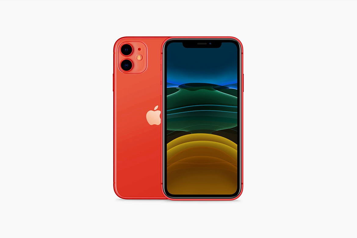 2019年新款iPhone 11苹果手机样机模板[6种配色] iPhone 11 Mockup插图(6)