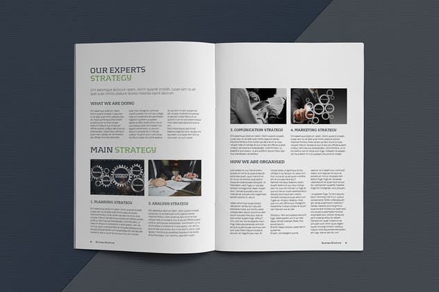 高逼格企业宣传画册设计模板素材 Business Brochure Template插图(5)