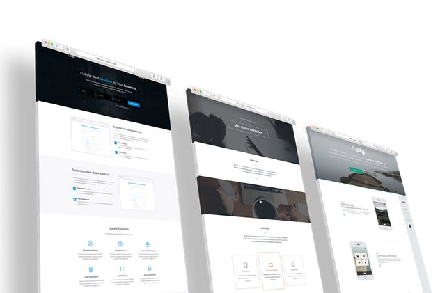 网站设计展示多维演示样机模板 3D Website Display Mockup插图(11)
