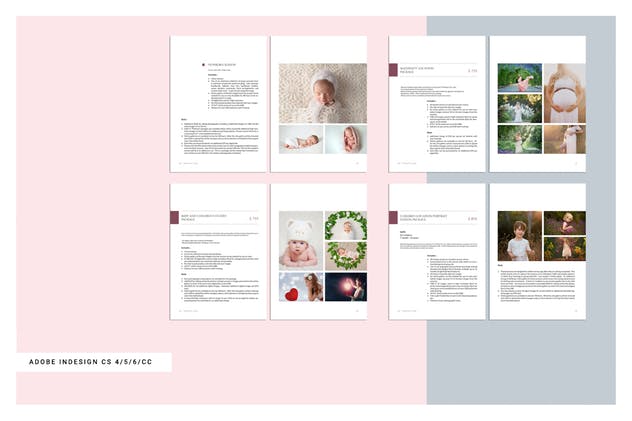 婴儿儿童摄影服务产品手册模板 Newborn Magazine Complete Pricing Guide插图(3)