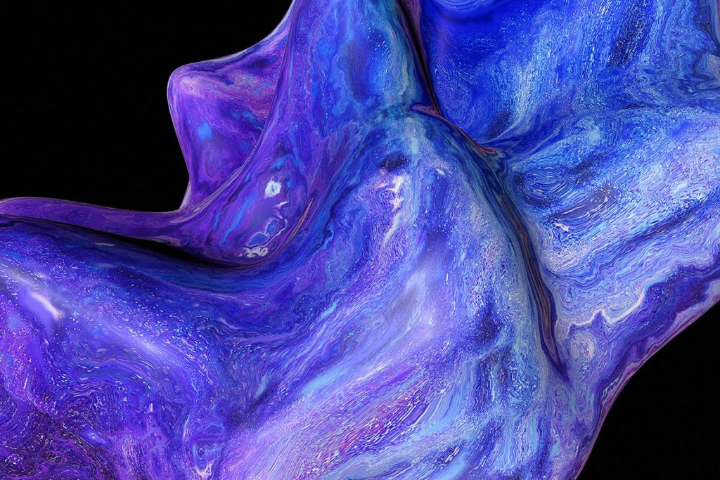 神秘高端的10个抽象紫色液体大理石背景元素插图(6)