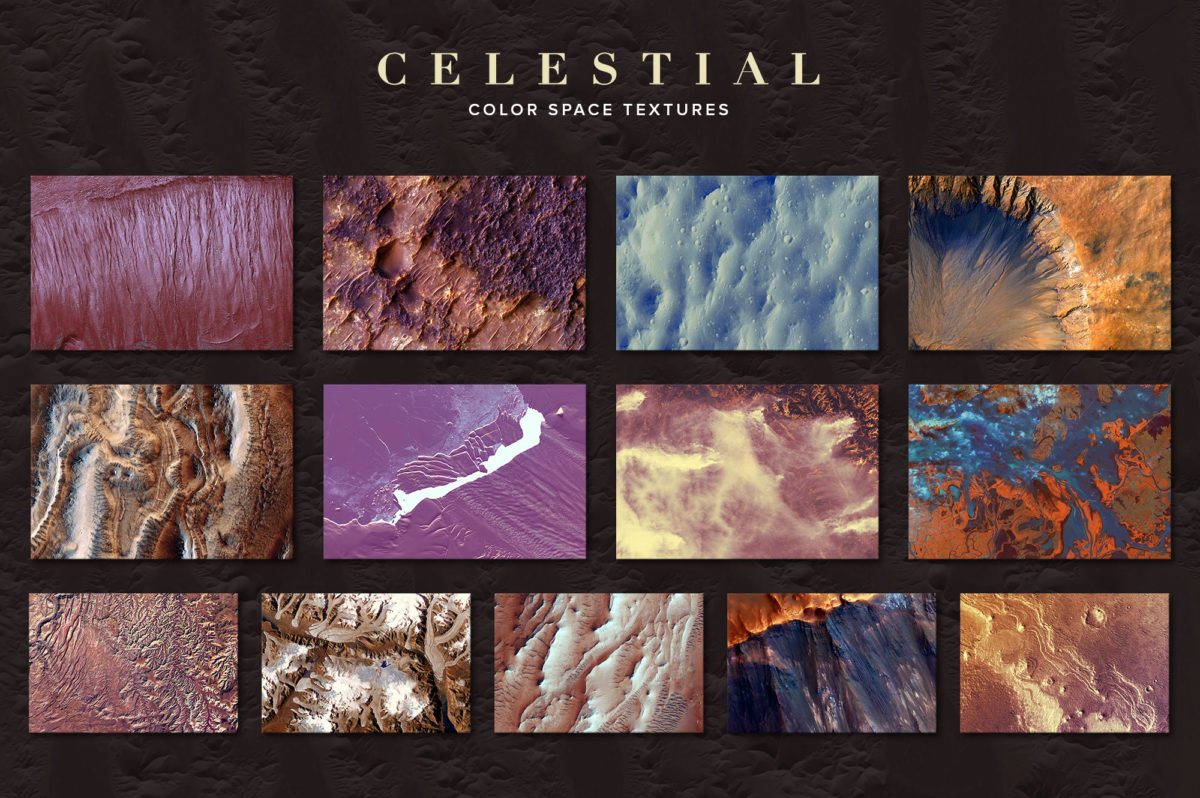 创意抽象纹理系列：外星球表面抽象纹理&笔刷 Celestial插图(5)