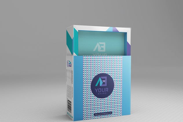 抽拉式包装盒样机模板 Package Box Mockups Vol2插图(3)