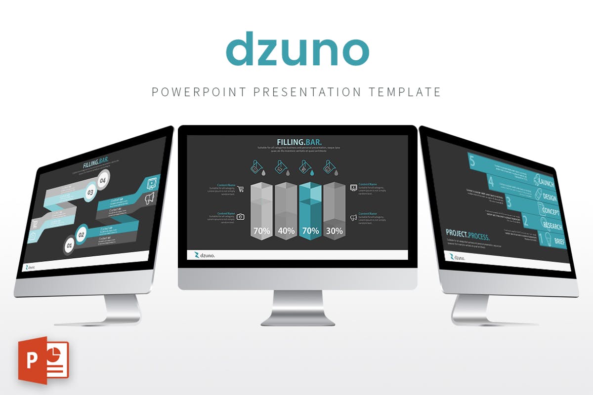 创意极简主义业务推广PPT幻灯片模板 Dzuno – Powerpoint Template插图