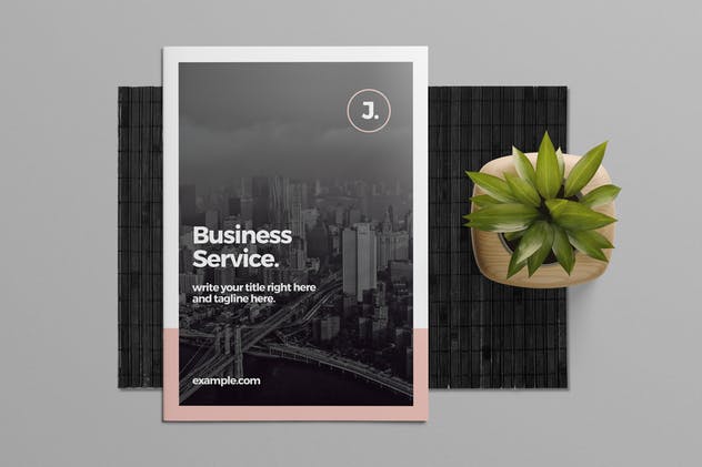 懒人设计师必备企业画册设计INDD模板 Business Brochure Template插图(1)