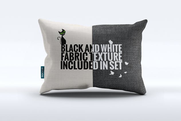 织物头枕靠枕印花设计样机模板 Fabric Pillow Mock-Up插图(4)