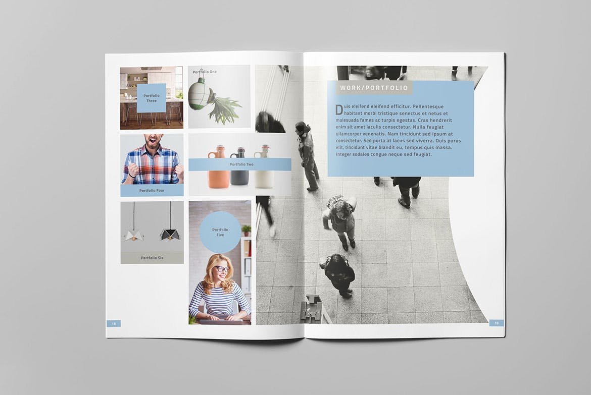 高端创意设计/广告服务公司画册设计模板v2 Corporate Brochure Vol.2插图(9)