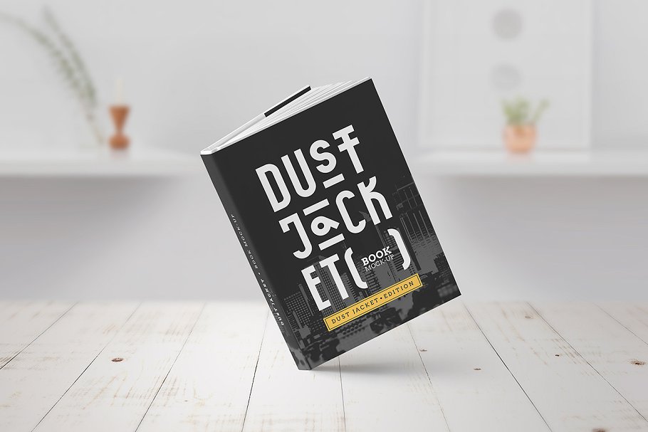 包书皮版本图书样机 Dust Jacket Edition / Book Mock-Up插图(2)