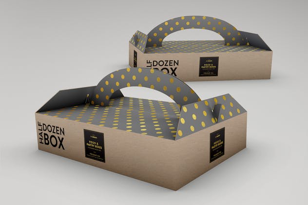 食品糕点包装盒样机模板第4卷 Food Pastry Boxes Vol.4: Packaging Mockups插图(3)