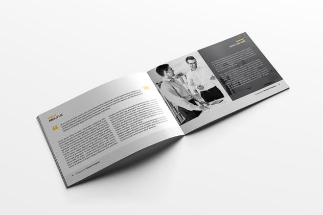 横板企业画册/商业提案/企业宣传册INDD设计模板 Neue Business Proposal插图(2)