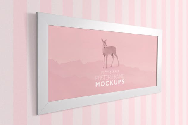 现代简约风室内橱窗艺术框架样机 Gorgeous Frame Mockups插图(4)