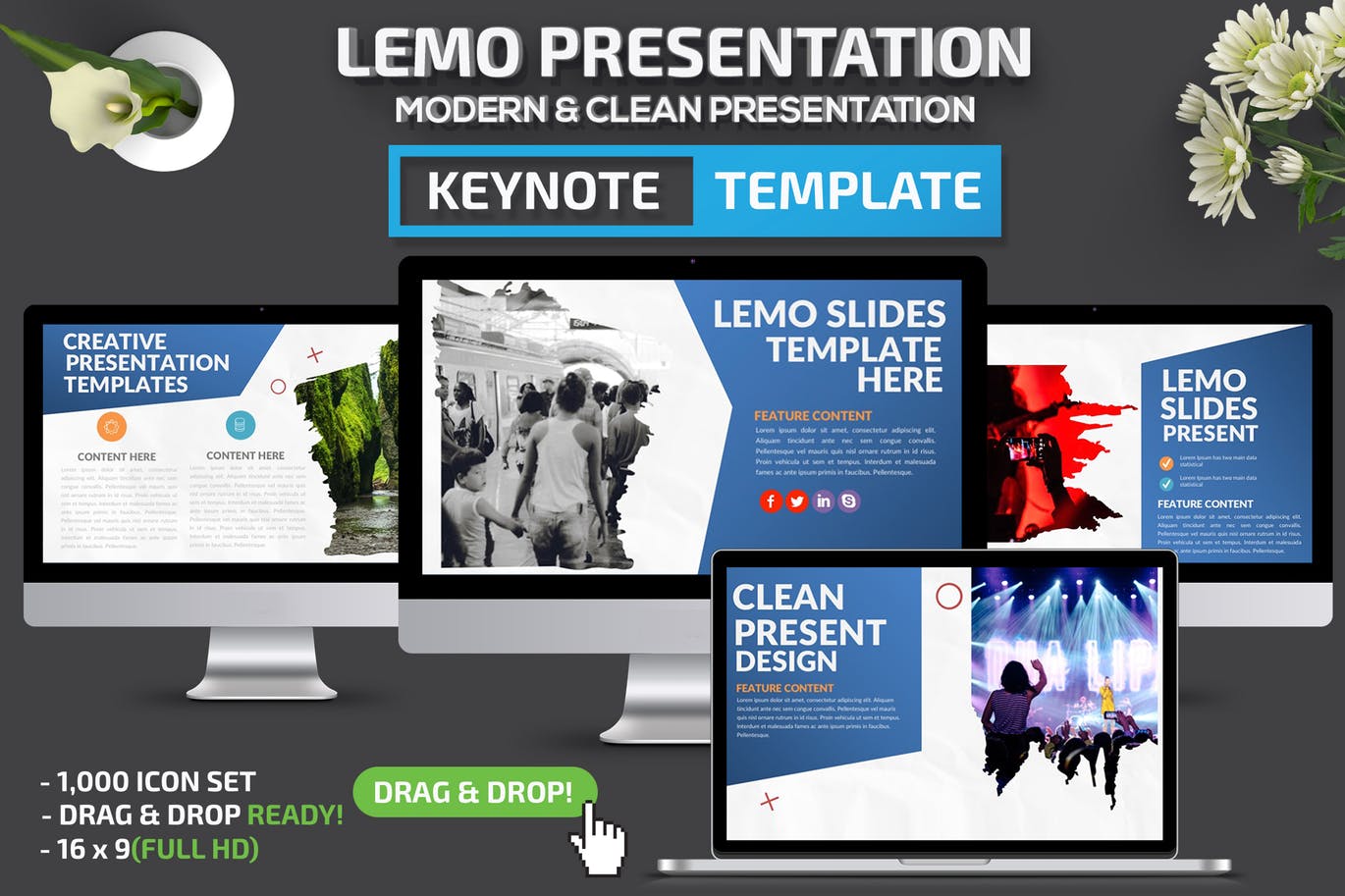 Lemo主题演讲Keynote演示文稿设计模板 Lemo Keynote Presentation插图