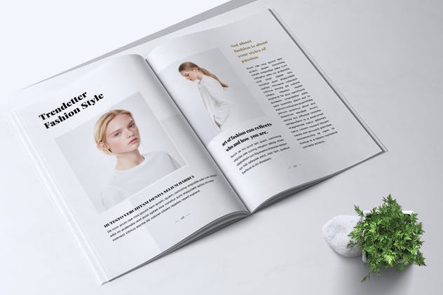 24页时尚服饰杂志设计INDD模板 IMAGINE – Fashion Magazine插图(6)