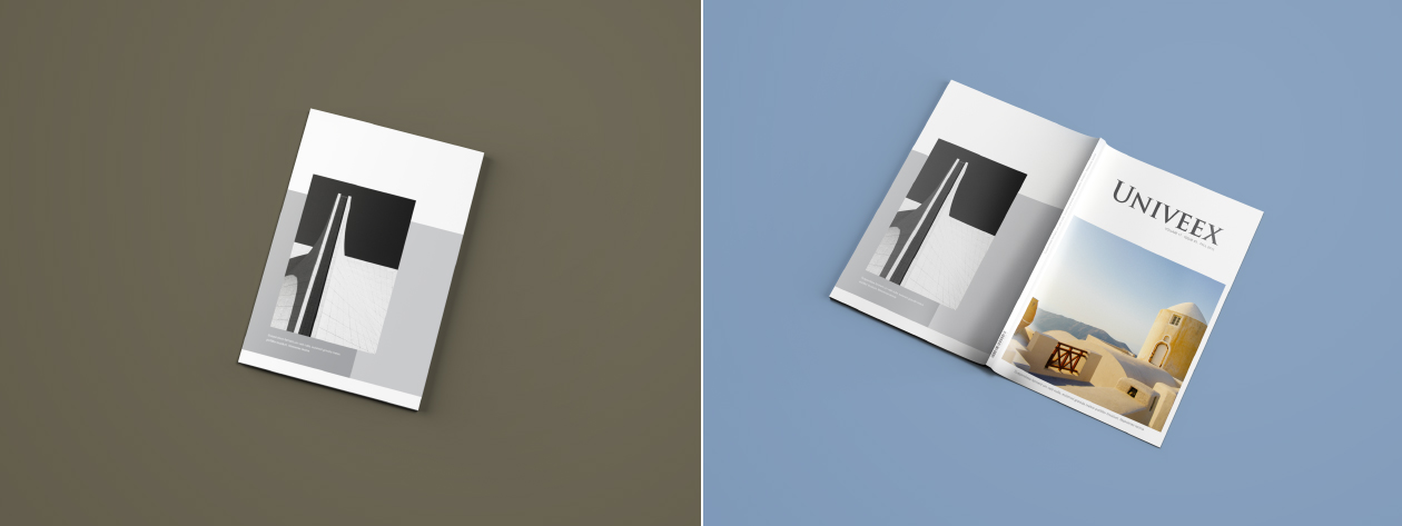 A4精装杂志封面&内页排版印刷效果图样机 A4 Magazine Mockup插图(10)
