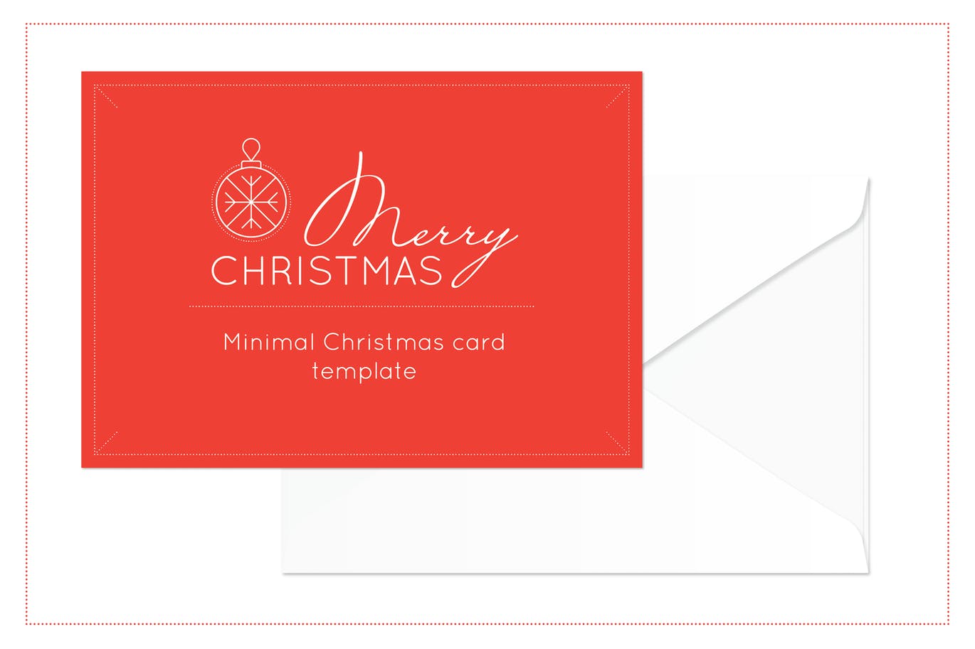3款极简设计风格圣诞节贺卡设计模板 Merry Christmas Card Templates插图