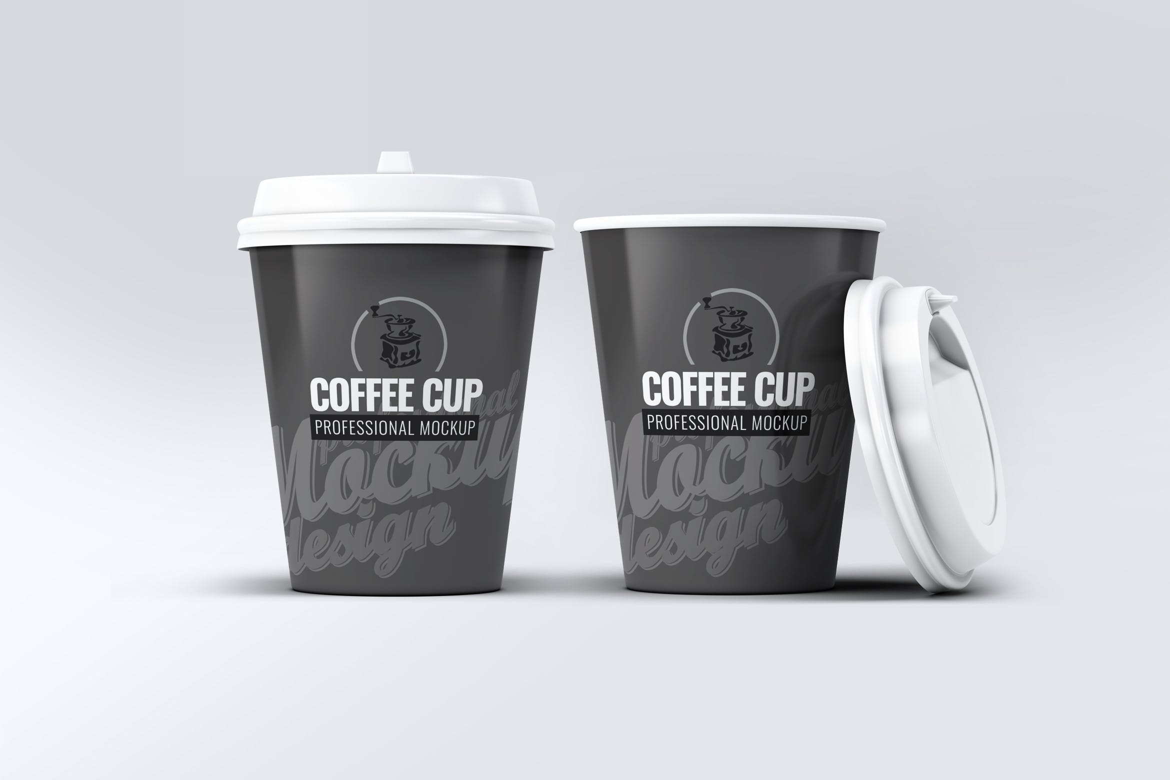 一次性咖啡纸杯外观设计样机v1 Coffee Cup Mock-Up V.1插图
