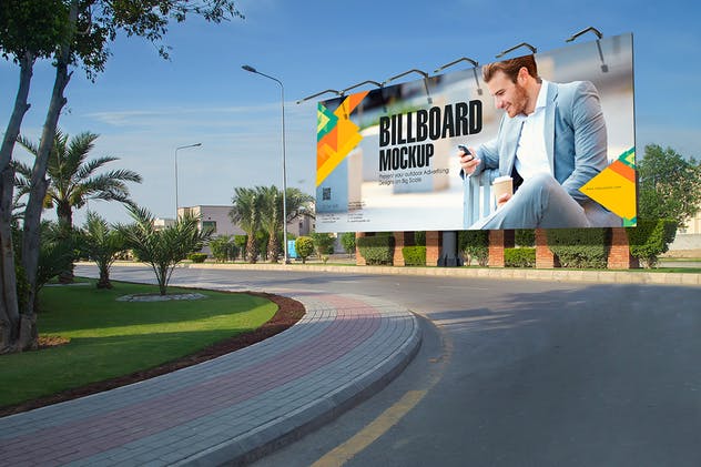 7款城市户外公路灯箱广告牌样机模板 7 Billboard Mockups插图(3)